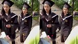 关晓彤返校拍毕业照，和同学热聊还大口吃煎饼果子，十分低调