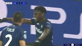 第26分钟亚特兰大球员萨帕塔进球 中日德兰0-1亚特兰大