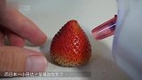 日本小哥拿毛孔清洁器花一小时吸草莓籽，网友强迫症病入膏肓