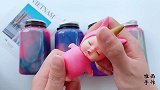 粉丝要看星空假水大混泥！一次混合4种渐变星空泥，混完会怎样？