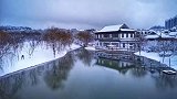 雪后的香山梅岭