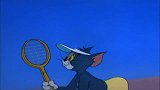 猫和老鼠：汤姆和黑猫比赛网球，汤姆被黑猫完虐，太惨了！