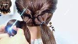 一款唯美有故事的扎发，方法很简单，发型不看脸也精致