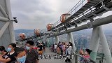 广州的广州塔，站在塔顶俯瞰整个广州市，太震撼了！