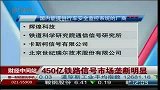 450亿铁路信号市场垄断明显