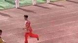 男子运动会上展示武术