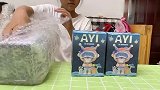 姐弟俩连拆三款盲盒，还自制了盲盒收纳架，看看都抽到了什么吧
