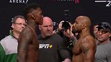 UFC248头条主赛称重对视：黑龙挑衅 罗梅罗寸步不让