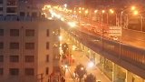 夜晚的高架路，就像一条火龙