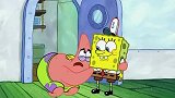 派大星惹怒鲶鱼黑老大，惨遭猛汉追打，海绵宝宝机智化解危机