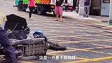 摩托检测直接摔地上！