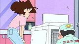蜡笔小新：家里的洗衣机坏了，美伢只好去自助洗衣店洗衣服