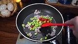 毛豆炒肉的做法，百吃不腻的毛豆炒肉，超级开胃