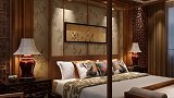 新中式风格卧室，太漂亮了，繁而不杂，舒适温馨大气！别墅 新中式 卧室 设计 2021年春节倒计时