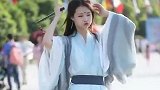 汉服可不是谁都能驾驭的了的！两杭州美女一回头，像极了仙女下凡