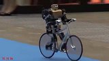 长见识，日本牛人自制发明微型遥控机器人自行车，现场表演