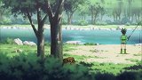全职猎人：小杰在溪边休息，看到老鹰抓鱼的一瞬，突然就有了灵感