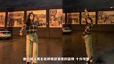 热巴曝光花式跳跃游客照格子衫下好身材让人称赞