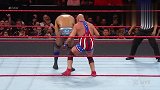 WWE中国-20190226-RAW：老将科特安格向金德玛哈尔和辛格兄弟展示什么叫德式背摔