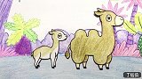 手绘定格动画：骆驼竟然吃仙人掌？那么多刺好可怕