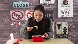 美女试吃“德庄微火锅”，这么浓郁的辣味连温州人都说好吃