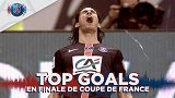 巴黎法国杯决赛6佳球：卡瓦尼狮子甩头 吉诺拉无解彩虹斩