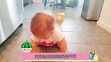 姐姐的健身球，都被萌娃给玩坏了，下一秒姐姐的表情亮了