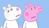 小猪佩奇：猪爸爸看着肚子上的肉，对佩奇说，这可是一大块肌肉！