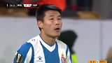 武磊变身大中锋！力压狼队黑又硬头槌攻门滑门而出