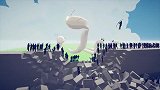 火柴人游戏动画：四条白蛇