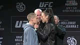 UFC-18年-UFC223主赛选手面对面 卡哈比霍洛威和平相处 乔安娜女王范尽显-花絮