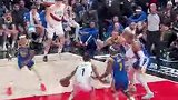 实拍杨瀚森假投点飞霍福德 直杀篮下挑篮得分