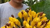大哥太有创意了，竟用菠萝蜜做鲜花，鲜花吃出了水果的味道！