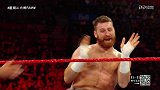 WWE-18年-RAW第1301期：三对三组队赛 罗门&斯特劳曼&莱斯利VS马哈尔&凯米二人组-单场