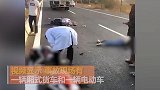 广东吴川发生一起惨烈车祸 3名女生被撞1人当场死亡
