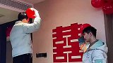 婚房里这样粘气球，这是啥原理