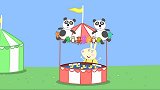 猪妈妈好厉害，为佩奇赢了好多大熊猫，真是太满足了