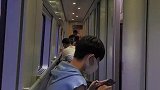 回杭高铁上，遇到了美丽的夕阳