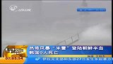 热带风暴“米雷”登陆朝鲜半岛 韩国9人死亡