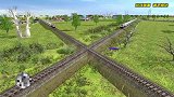 模拟器：几千吨火车意外飞天，火车道形同虚设，地心引力消失了？