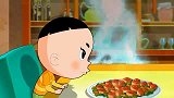 大头儿子：大头家里来了小客人，为了抢吃红烧肉，大打出手