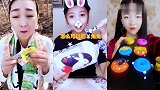 美女直播吃鸡蛋布丁，看着真过瘾，是我向往的生活