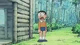 大雄靠自己建好了小木屋，真是太棒了。