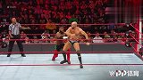 WWE中国-20190423-RAW：塞德里克亚历山大从上绳飞下 直接撞上凯萨罗的欧洲上勾拳