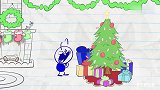 创意铅笔动画：偷礼物的铅笔人