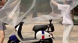 电动车一次性透明雨衣，防尘防雨，方便实用