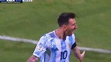 任意球当点球来踢，梅西一笑，就知道要进球了。dou来美洲杯 梅西 任意球  阿根廷队晋级美洲杯四强