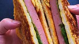 电饼铛做的三明治 简单粗暴易上手早餐