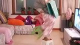 姑娘模仿日本花魁，真是太逗了，看完不信你不笑！
