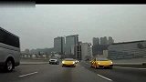 实拍数辆兰博基尼在香港绕城公路狂飙
